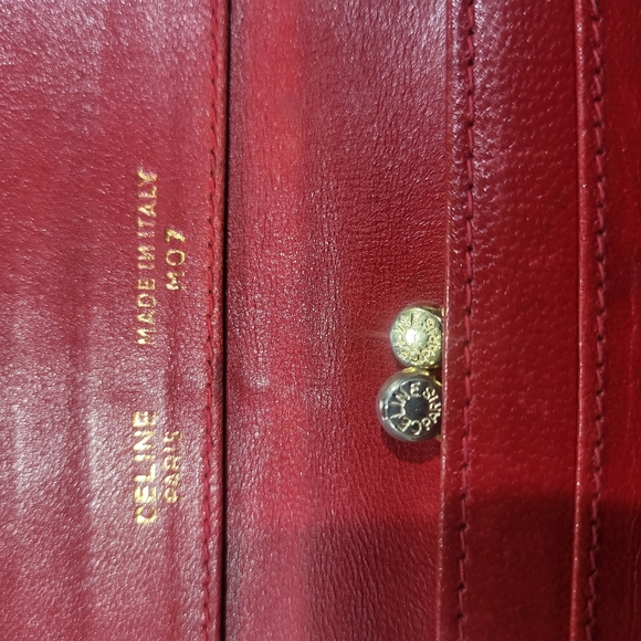 Celine Macadam Leather Long Wallet Bordeaux - Picture 5 of 11